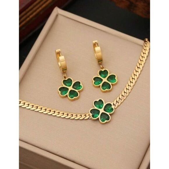 Stainless Steel Jewelry  3pcs Including Necklace, Bracelet And Earrings - Picture 2 of 9